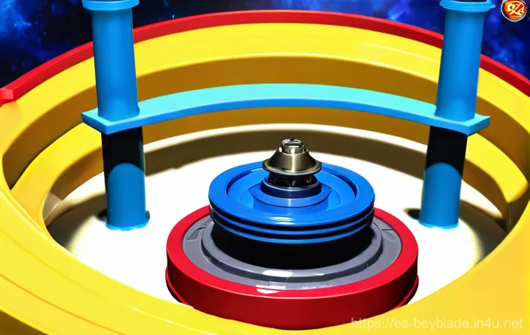 베이블레이드 캐릭터별 시그니처 기술 - **Defensive Resilience and Lethal Counterattack:** In the vibrant, metallic arena of a Beyblade X st...